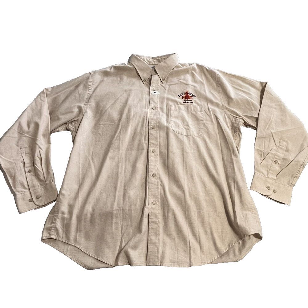Lands End Direct Merchants XL 17 - 17‎ 1/2 Los Angeles Fire Fighters Local 112